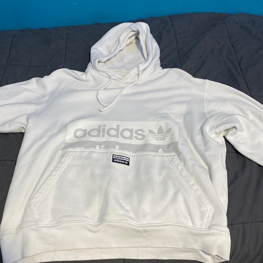 White Adidas Hoodie